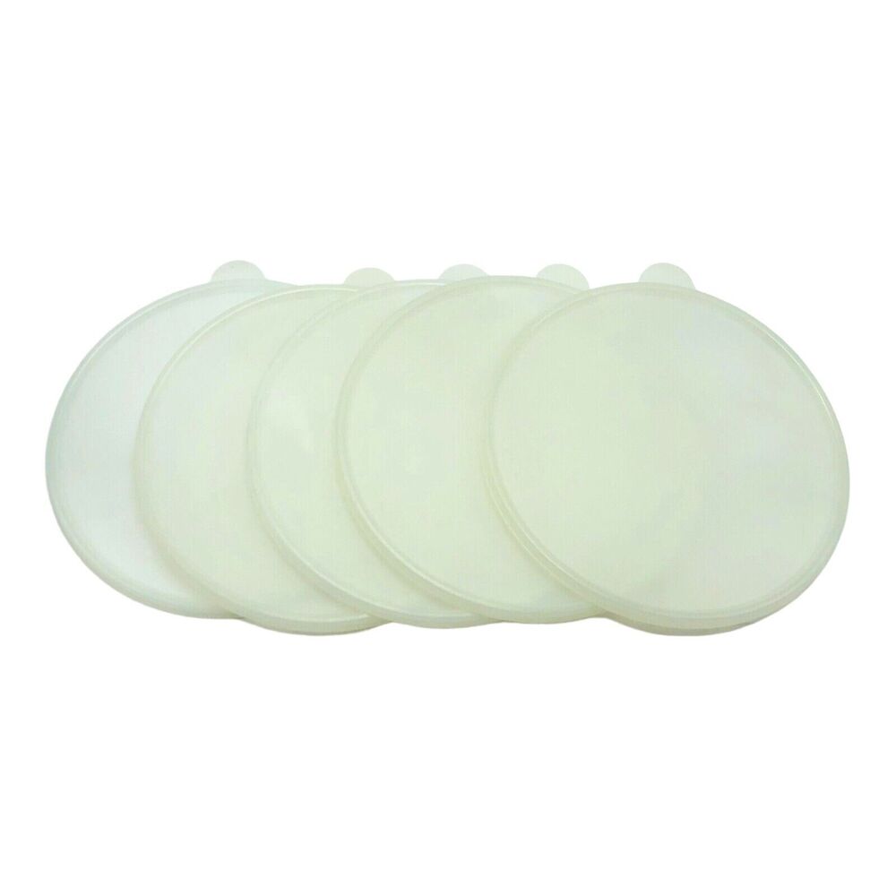 Tupperware #2578A-2 Sheer Round Large Seal Q Replacement Lid Round Tab Made USA